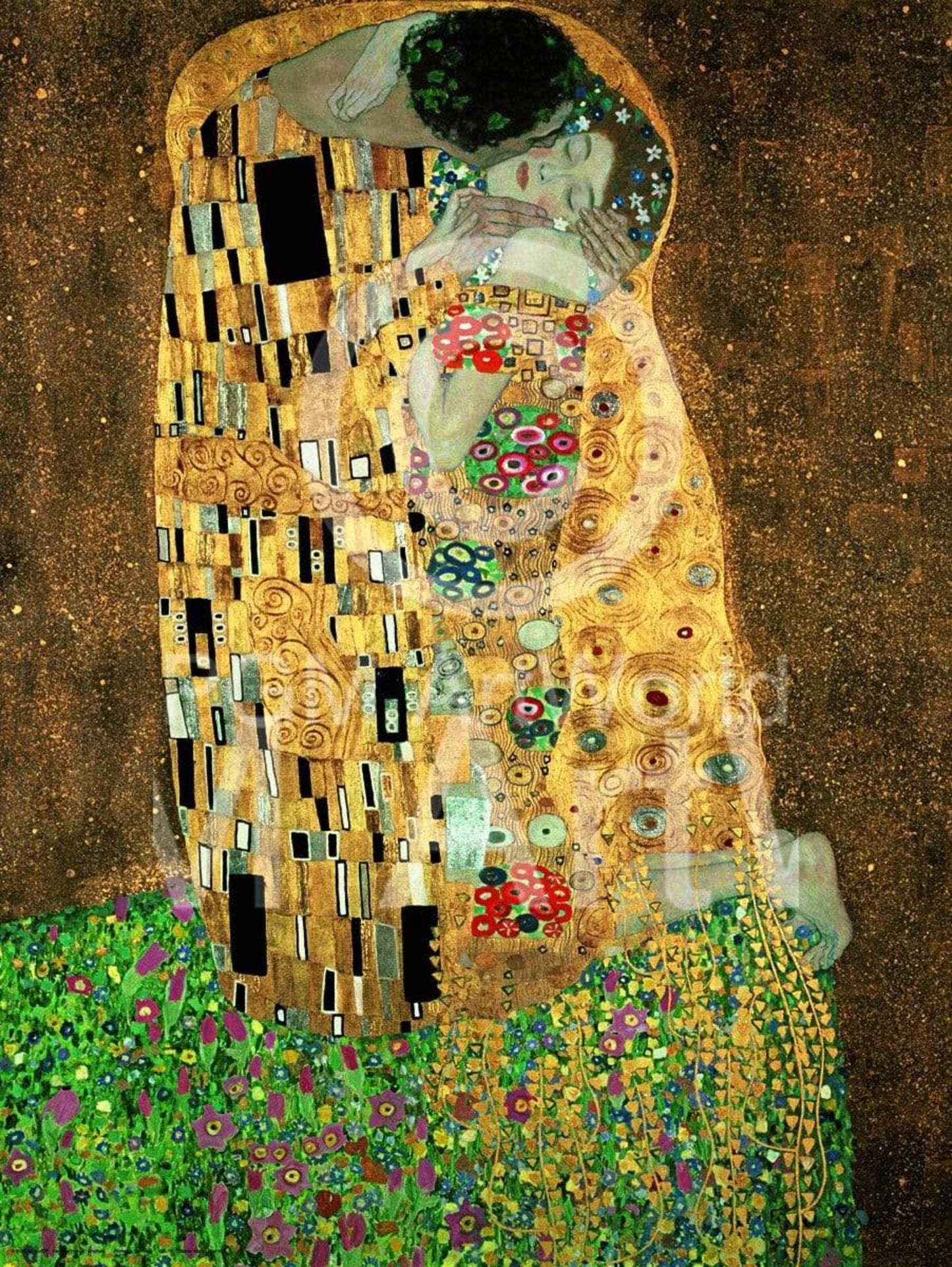 Affiche Art Gustav Klimt - Der Kuss 60x80cm