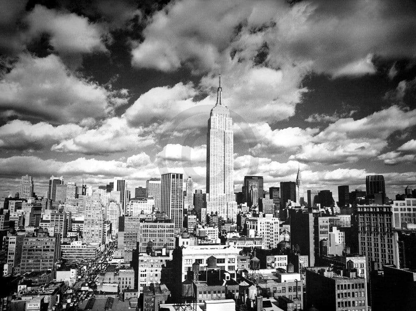 Affiche Art Henri Silberman - Sky over Manhattan 80x60cm