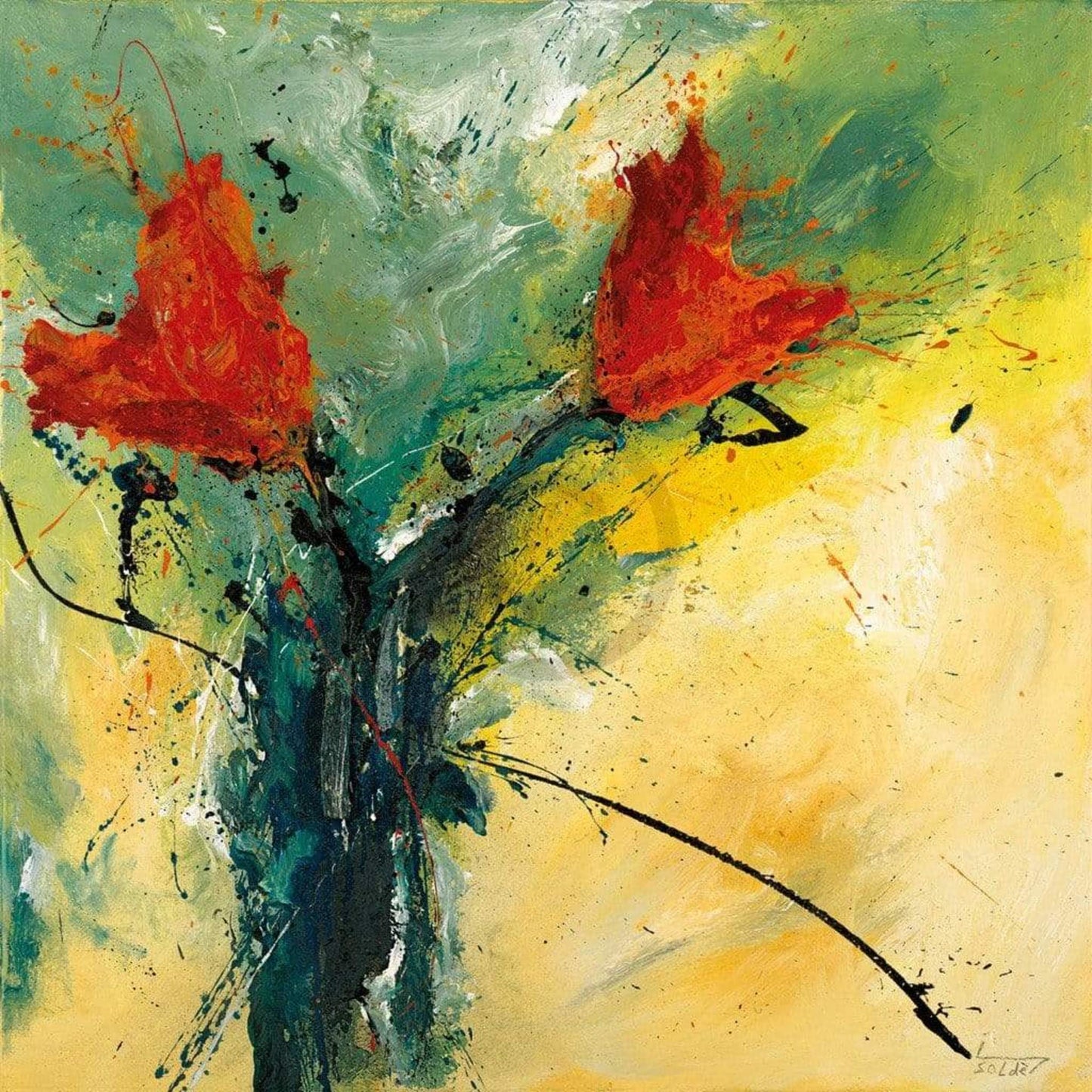 Affiche Art Isolde Folger - La tulpa 70x70cm