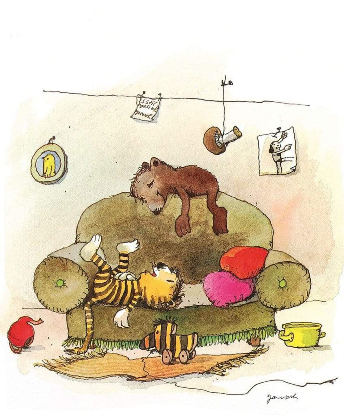 Affiche Art Janosch - Mittagsruhe 48x58cm