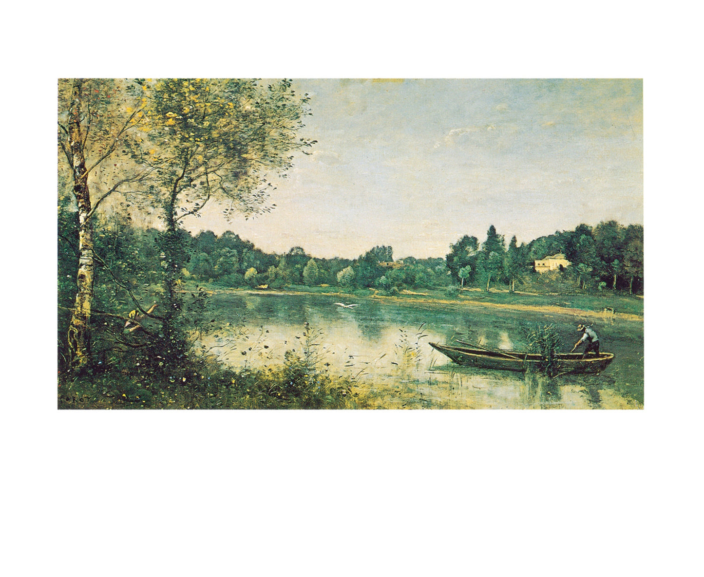 Affiche Art J.B.C. Corot - L'étang de ville d'Avray 30x24cm