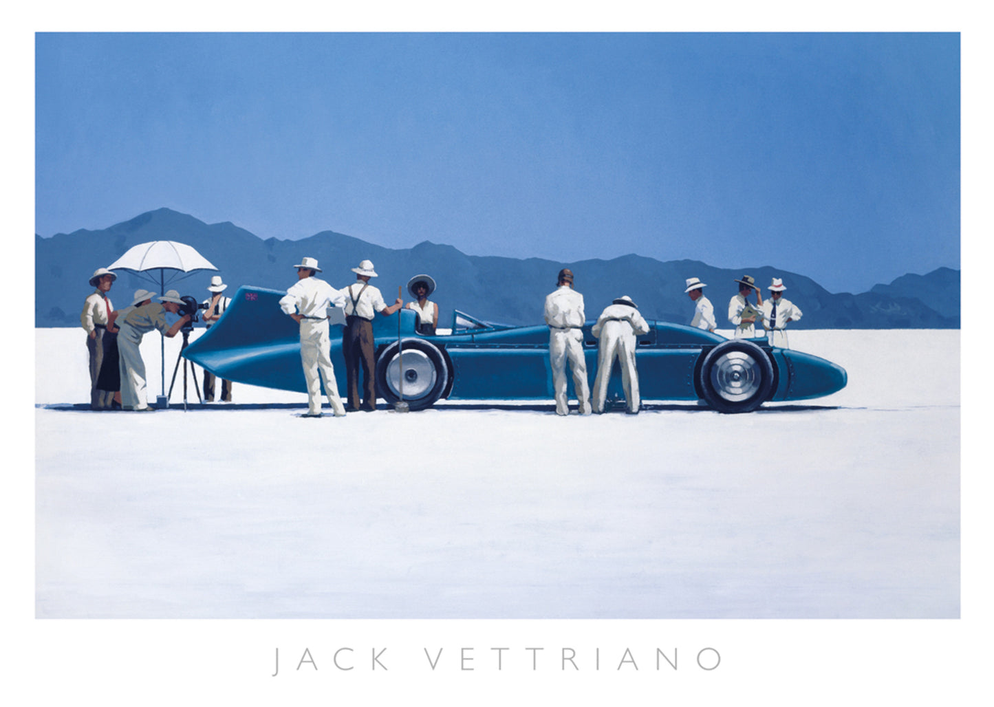 Affiche Art Jack Vettriano - Bluebird at Bonneville 70x50cm
