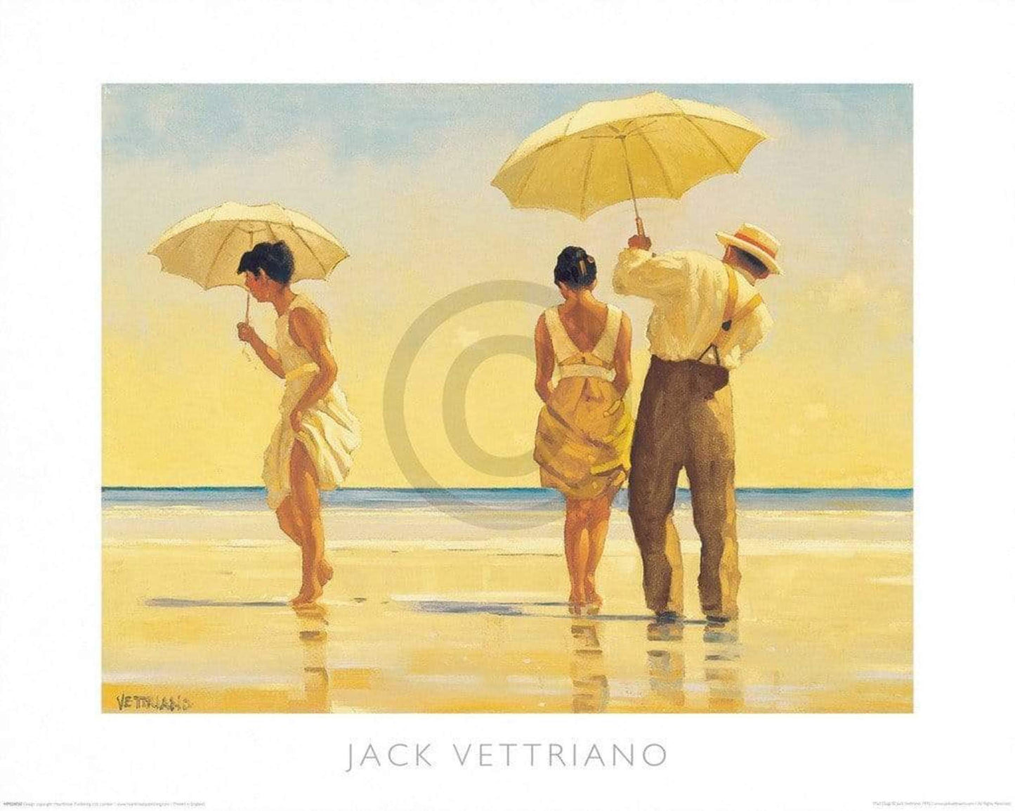 Affiche Art Jack Vettriano - Mad Dogs 50x40cm