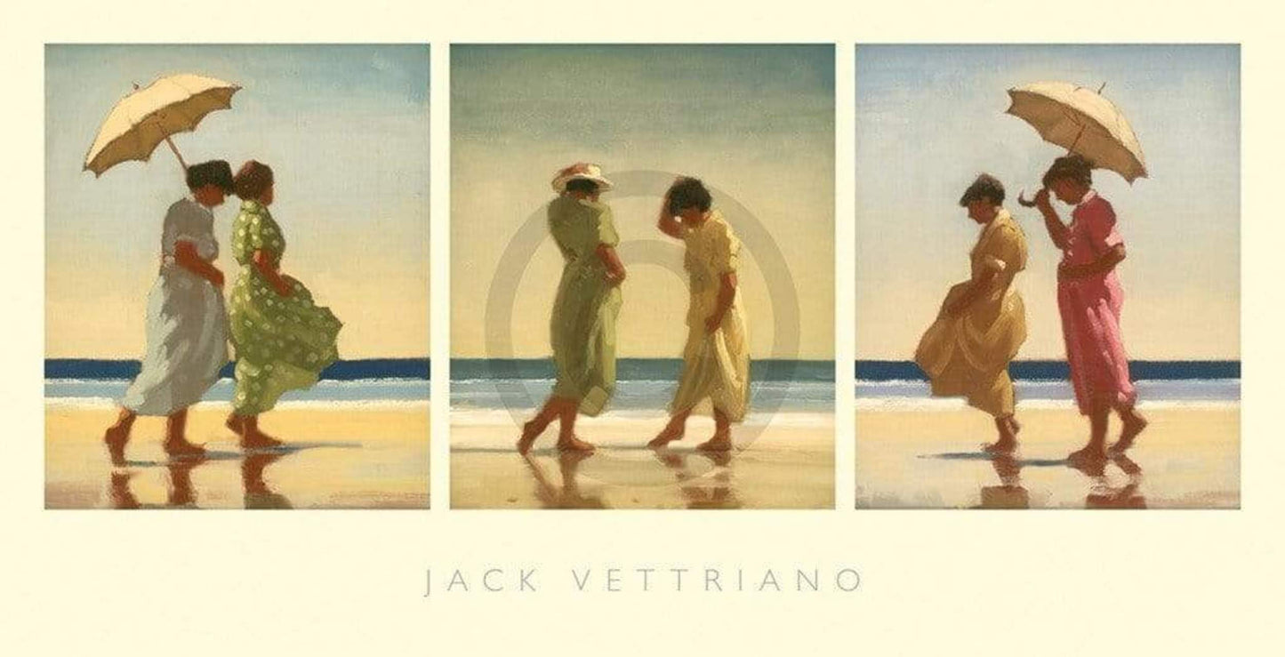 Affiche Art Jack Vettriano - Summer Days Triptychon 70x36cm