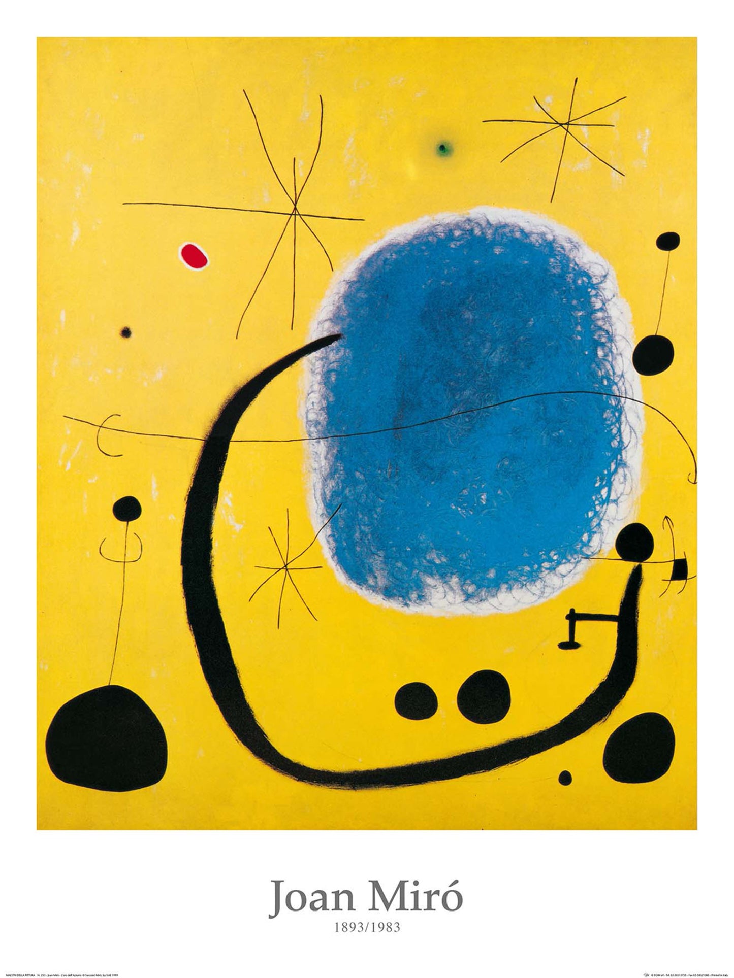 Affiche Art Joan Miro - L'oro dell'Azzurro 60x80cm