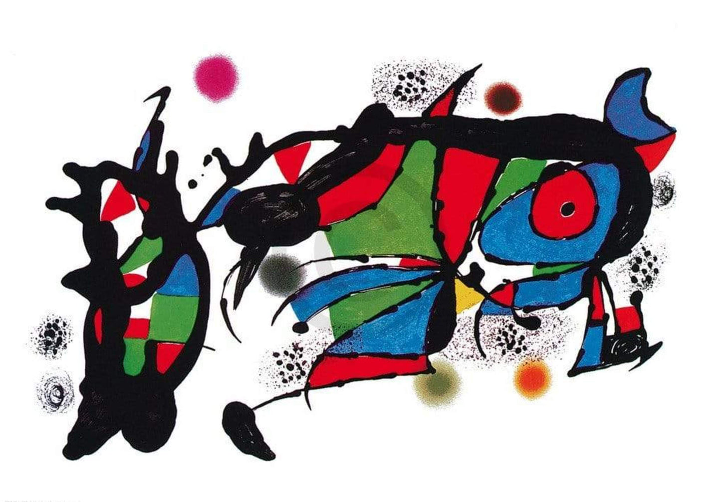 Affiche Art Joan Miro - Obra de Joan Miro 100x70cm