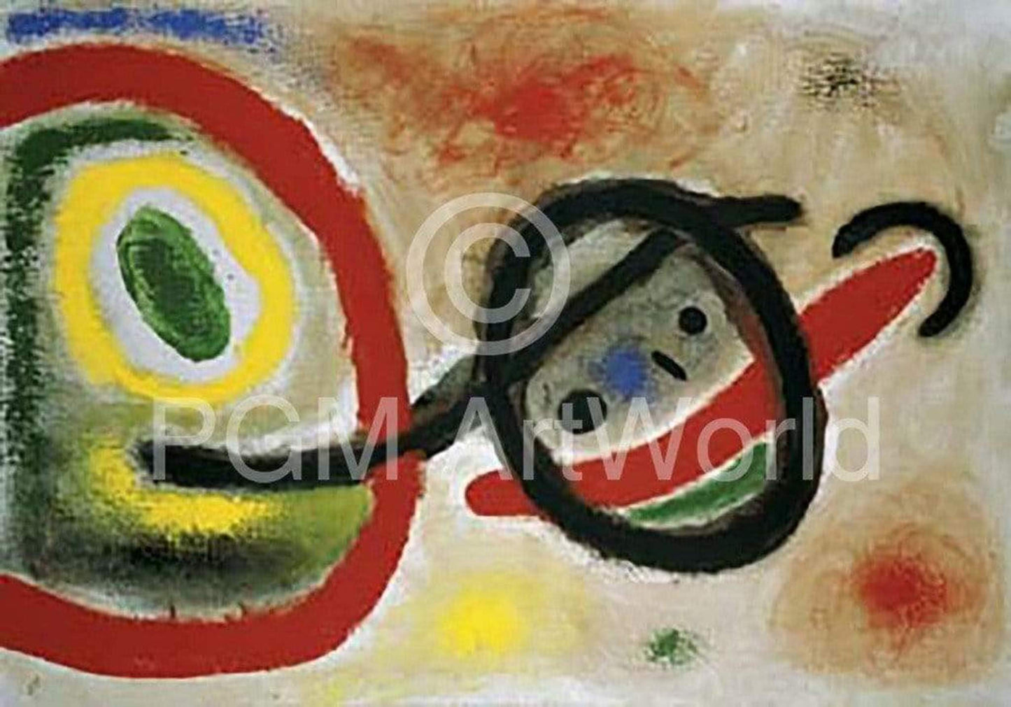Affiche Art Joan Miro - Femme III 80x60cm