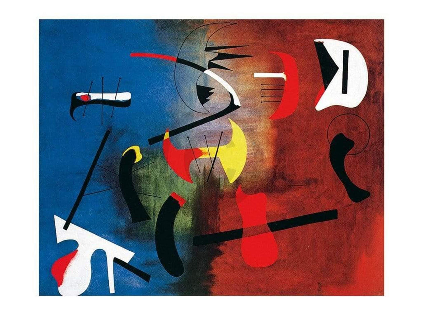 Affiche Art Joan Miro - Peinture 80x60cm