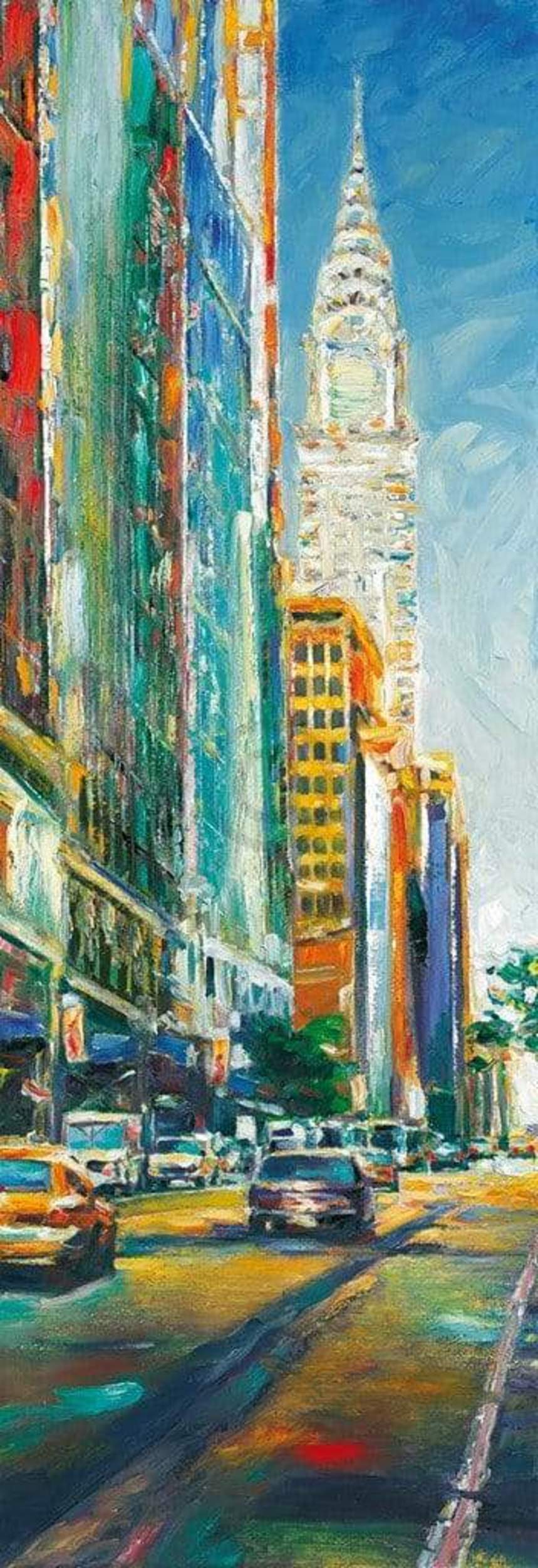 Affiche Art Jürgen Schmiedekampf - Leaving Bryant Park 34x99cm