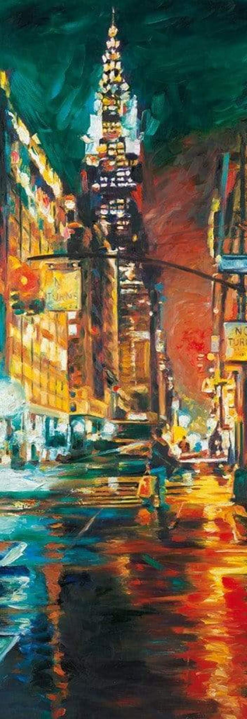 Affiche Art Jürgen Schmiedekampf - and the red-light was in my mind 34x99cm