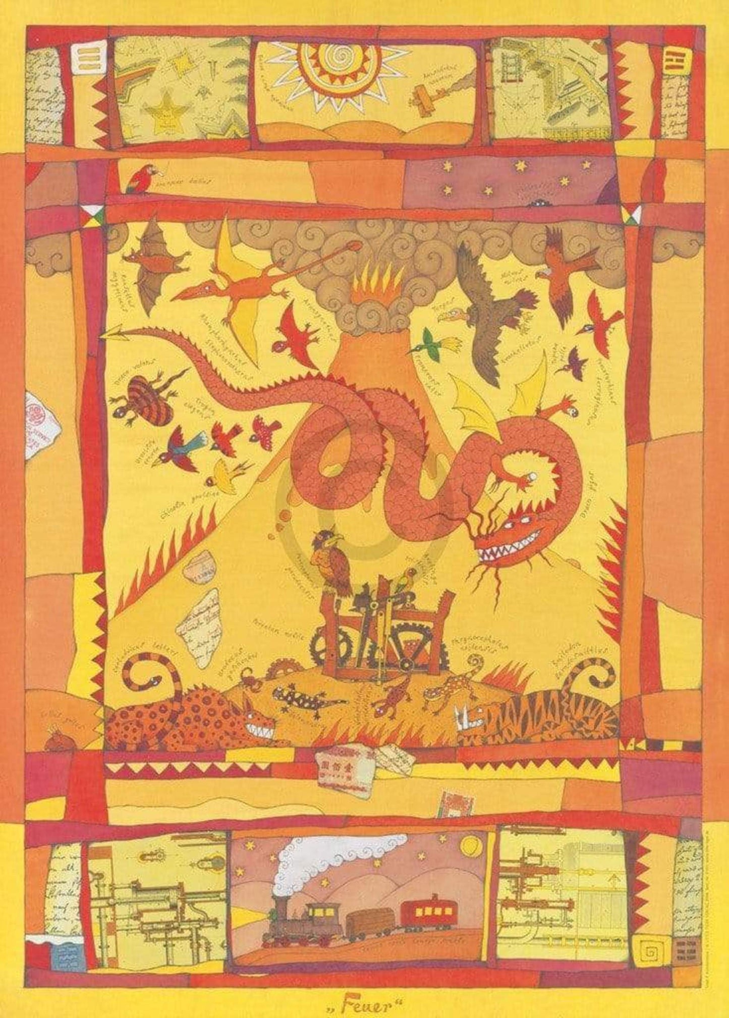 Affiche Art Vitali P. Konstantinov - Feuer 48x67cm