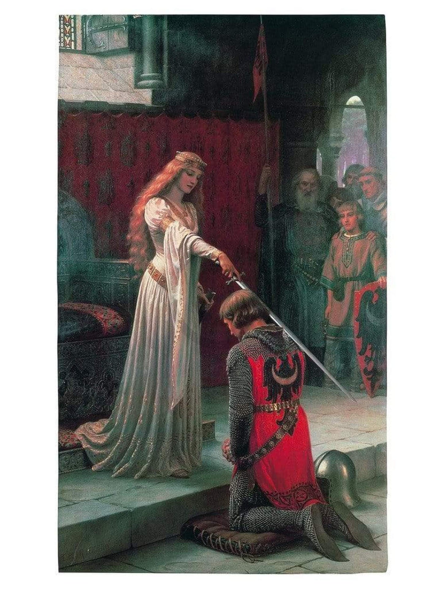 Affiche Art Edmund Blair Leighton - The Accolade, 1901 60x80cm