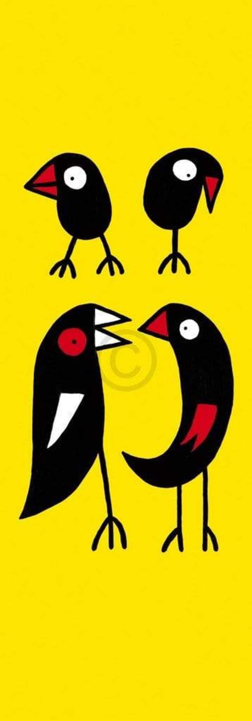 Affiche Art Birdman Hans Lan - Let's talk about it 35x100cm