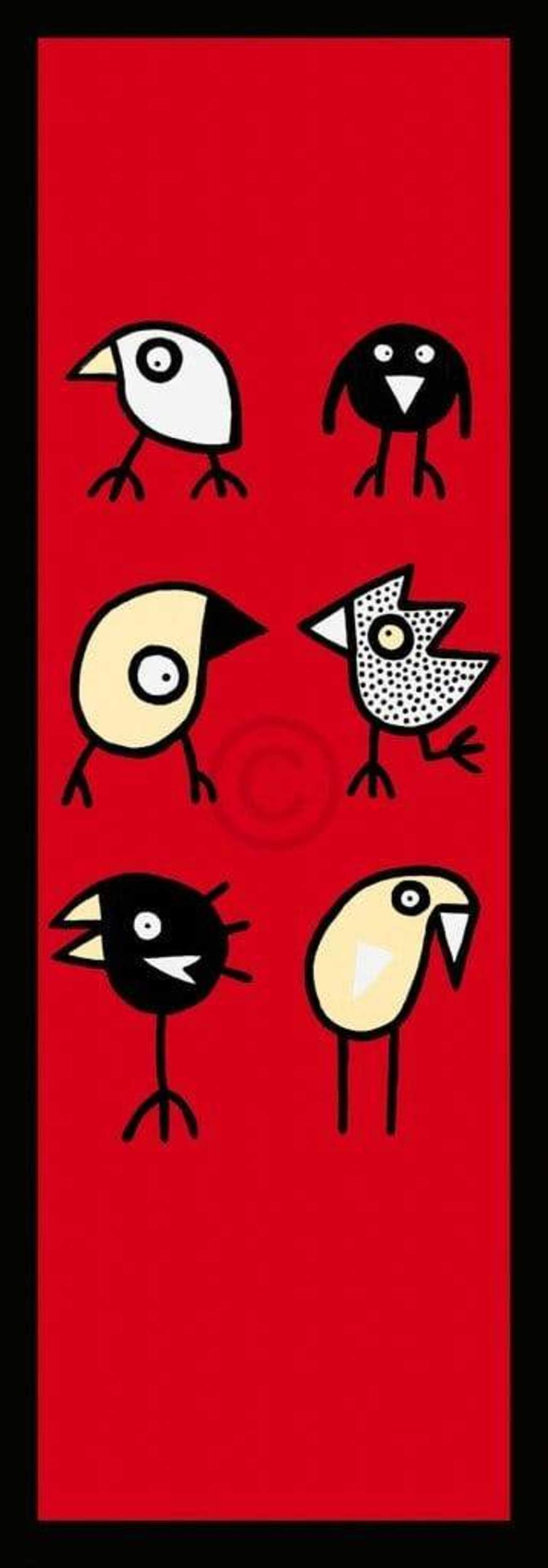 Affiche Art Birdman Hans Lan - Happy together 35x100cm