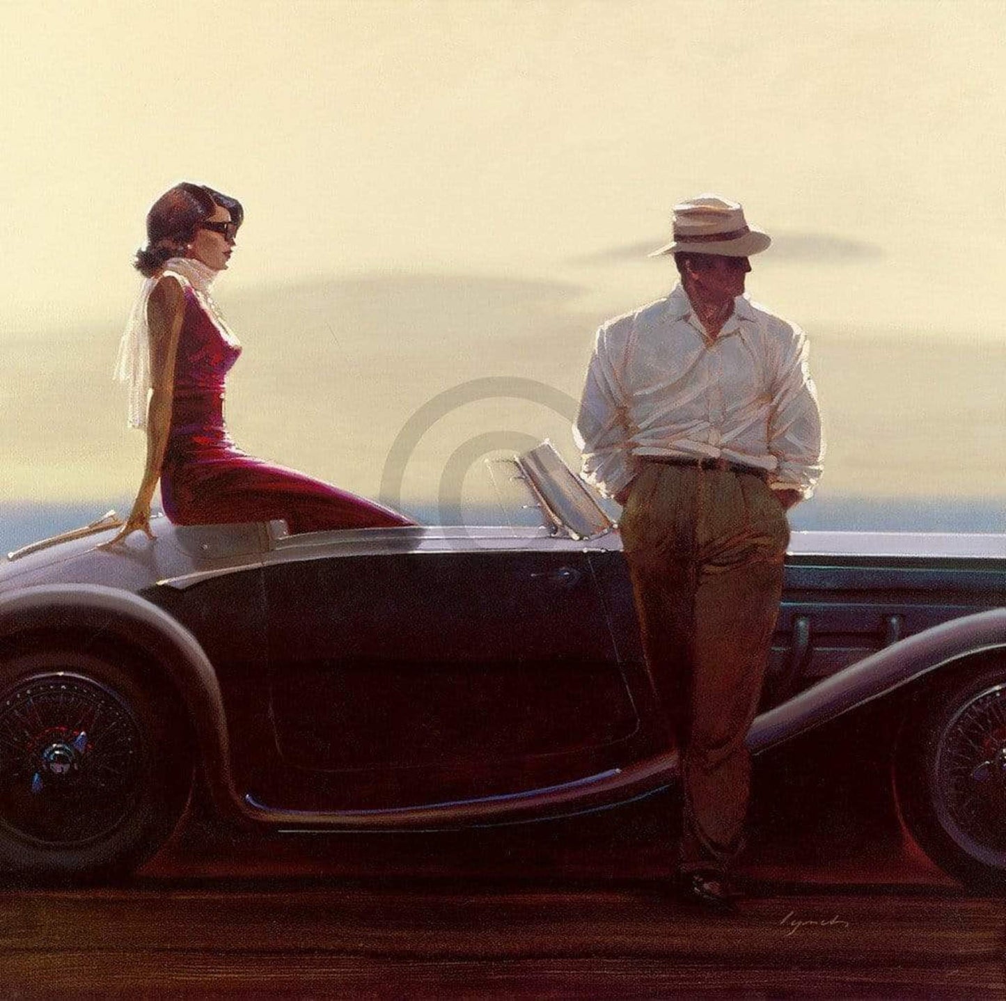 Affiche Art Brent Lynch - Coastal Drive 70x70cm