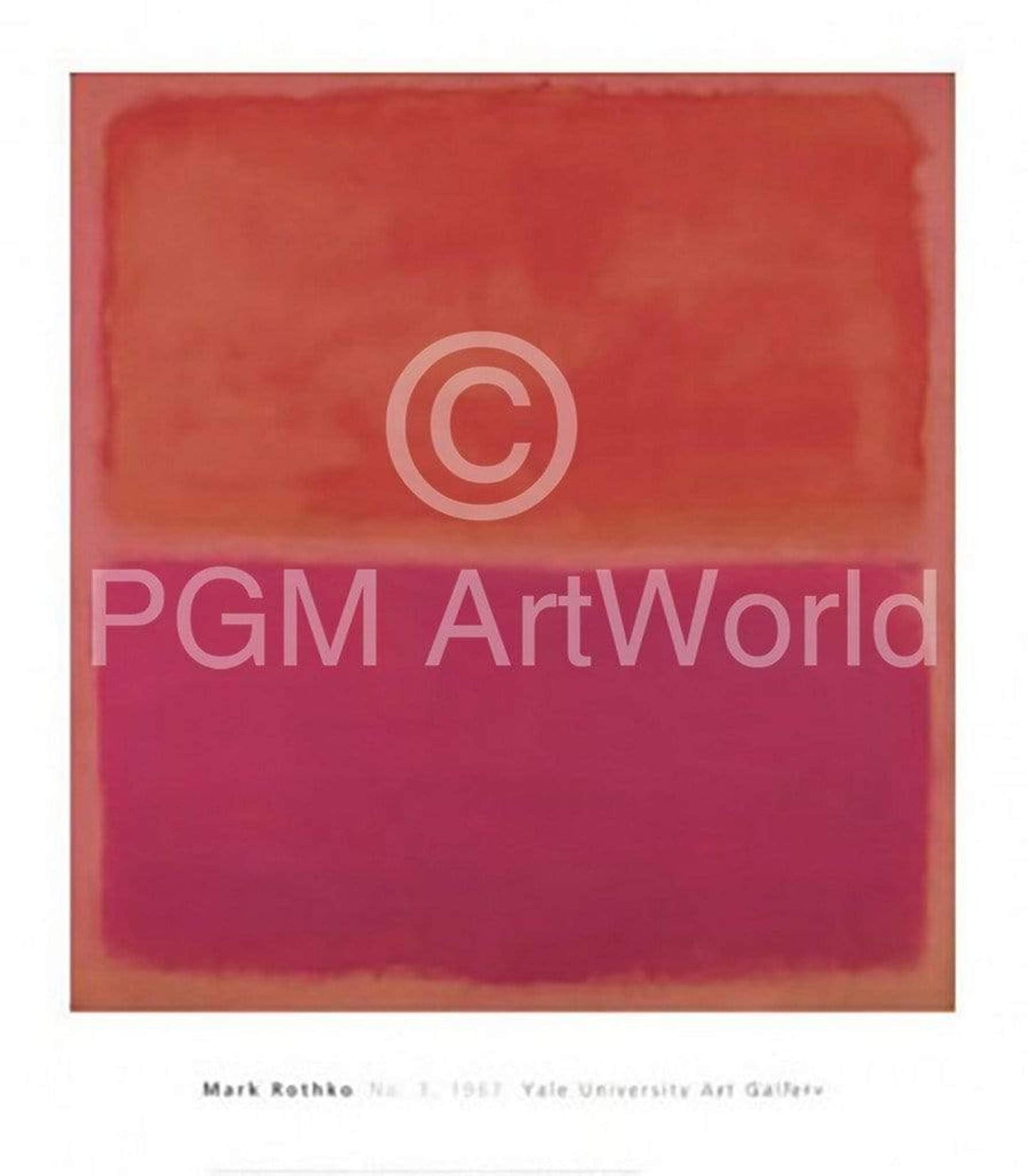 Affiche Art Mark Rothko - No. 3, 1967 71x81cm