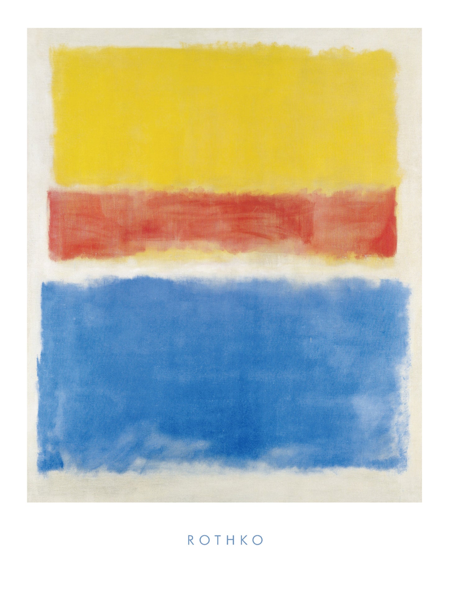 Affiche Art Mark Rothko - Untitled Yellow-Red and Blue 60x80cm