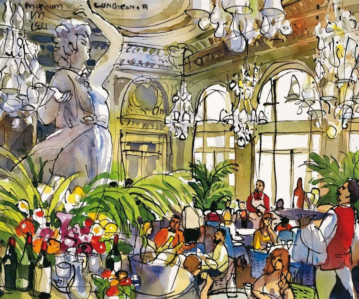 Affiche Art Michael Leu - Museum Luncheon-III 60x50cm