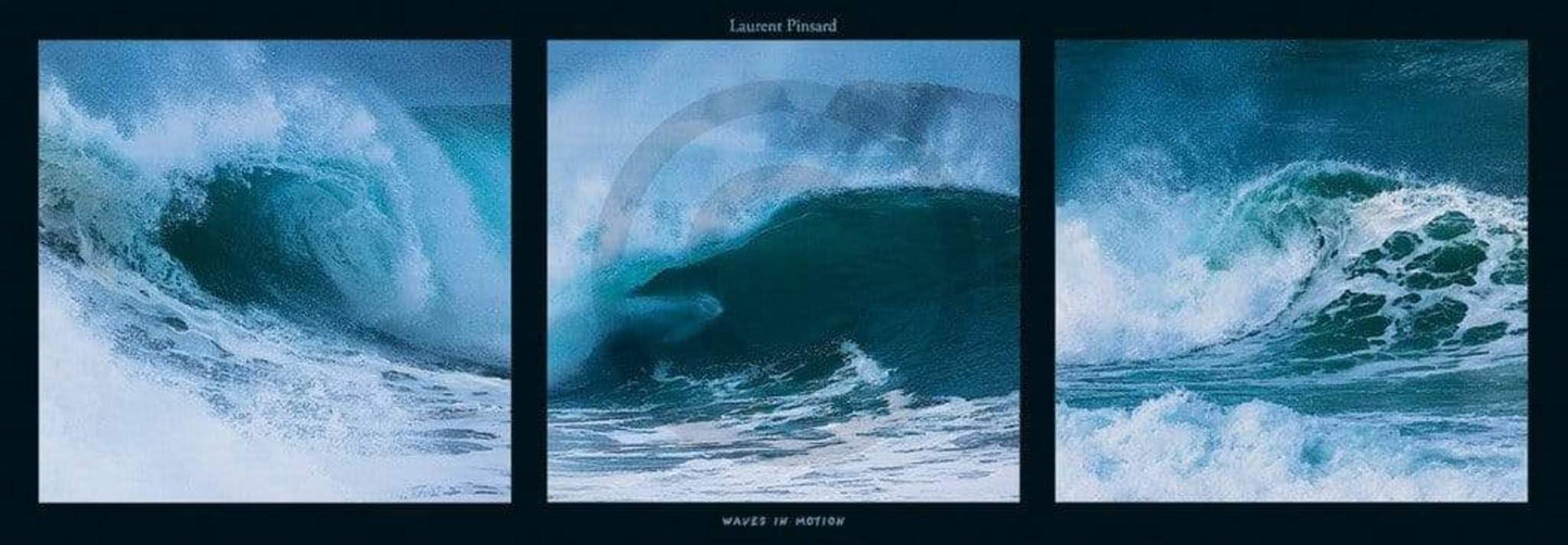 Affiche Art Laurent Pinsard - Waves in motion 95x33cm