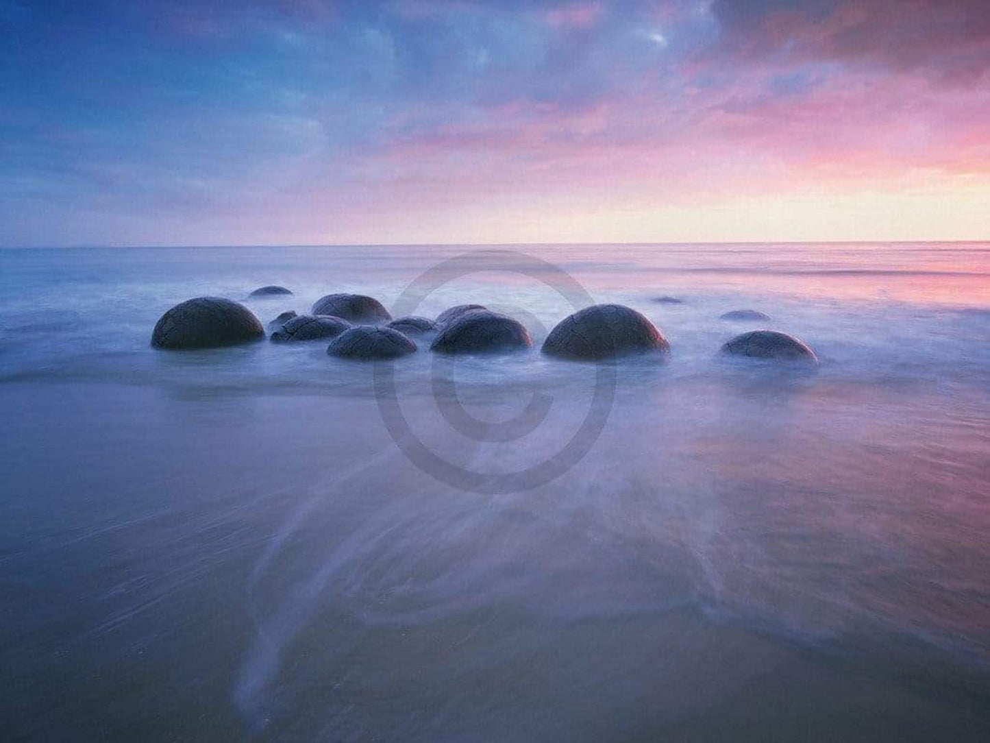 Affiche Art Popp-Hackner - Moeraki Boulders 80x60cm