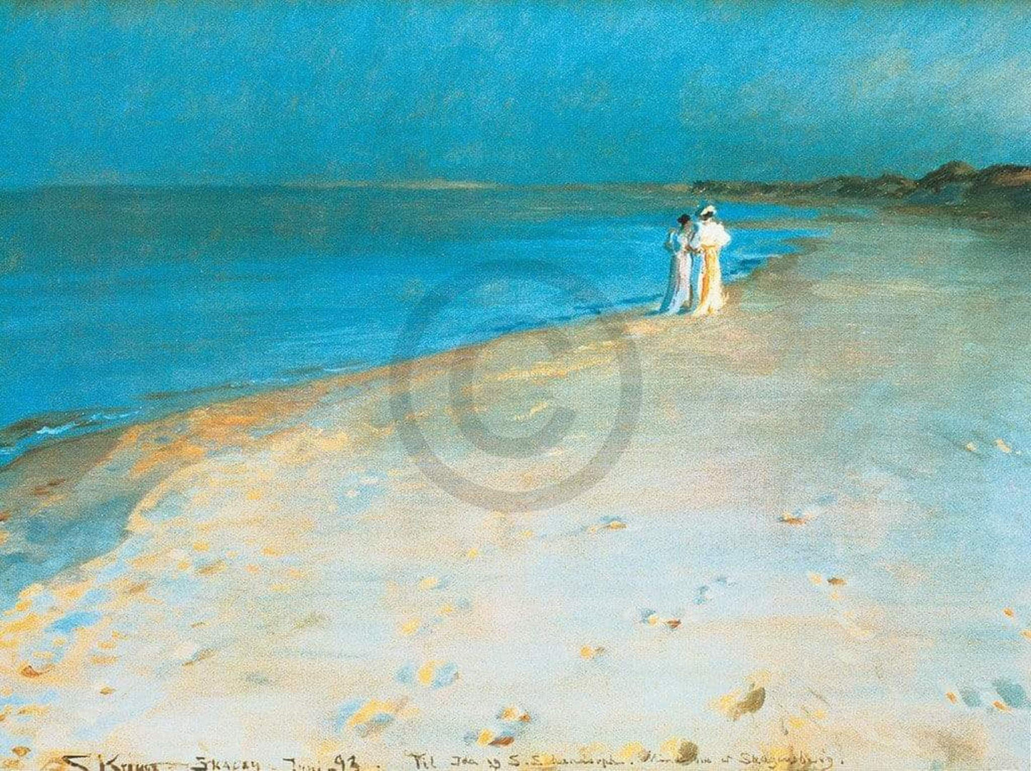 Affiche Art Peter Severin Krøyer - Summer evening 80x60cm