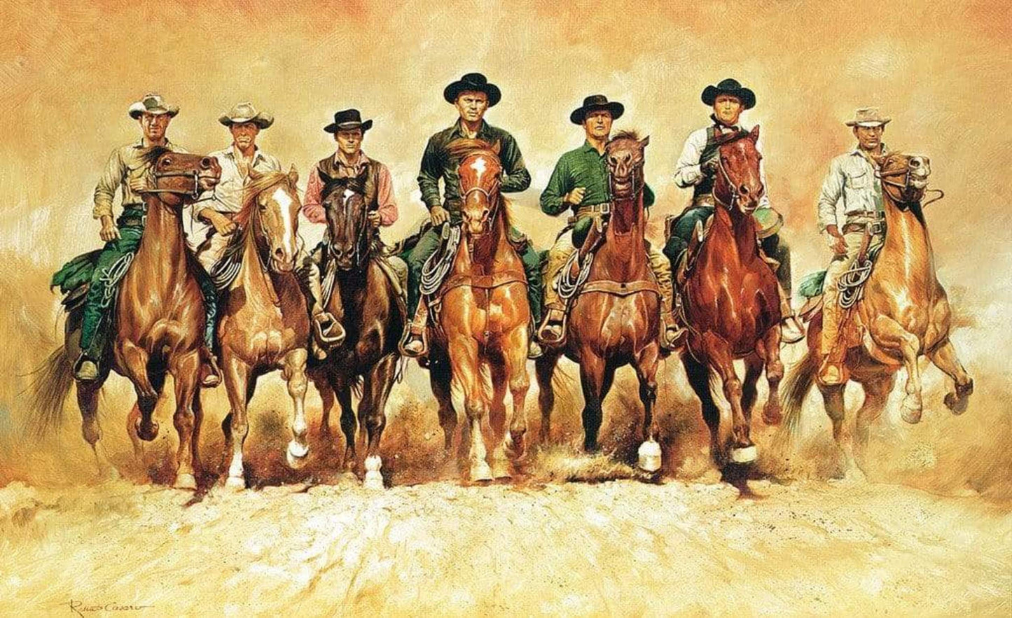 Affiche Art Renato Casaro - The magnificent Seven 138x85cm