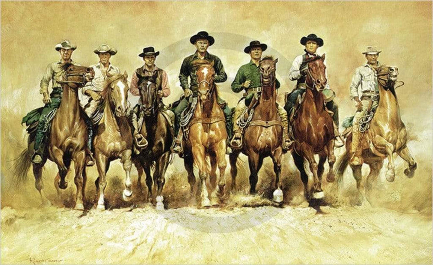 Affiche Art Renato Casaro - The magnificent Seven 100x61cm