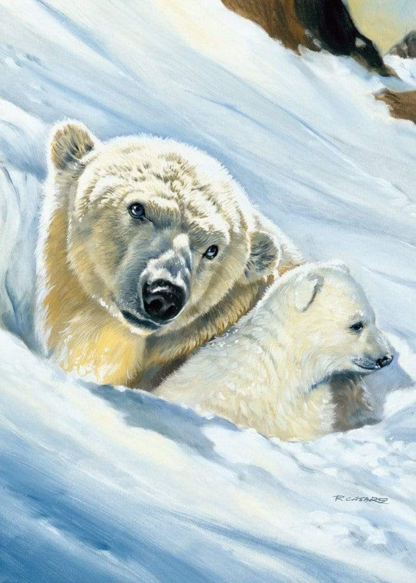 Affiche Art Renato Casaro - Eisbär-Mama 50x70cm