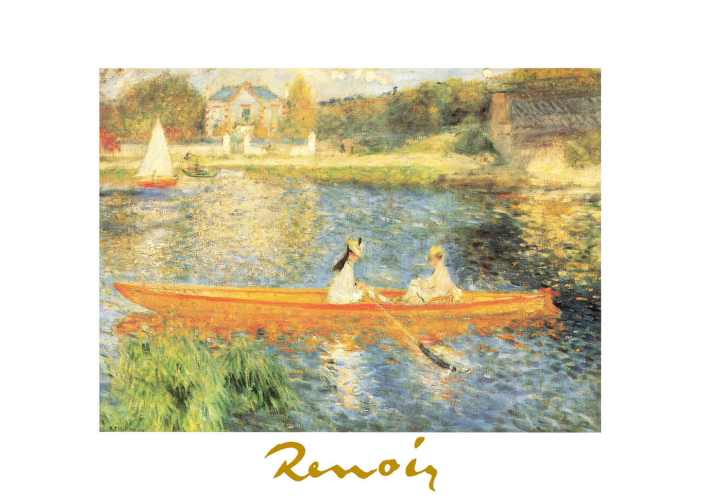 Affiche Art Auguste Renoir - La Senna ad asnieres 70x50cm