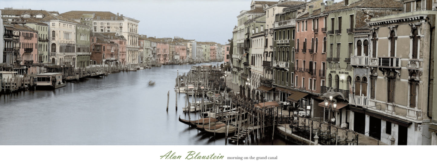 Affiche Art Alan Blaustein - Morning on the Grand Canal 106x40cm