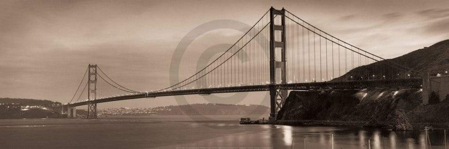 Affiche Art Alan Blaustein - Golden Gate Bridge II 90x30cm