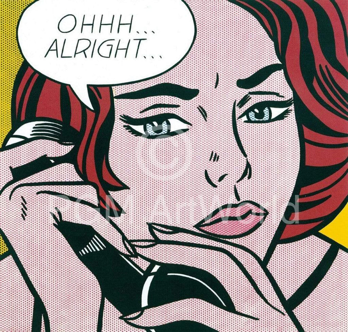 Affiche Art Roy Lichtenstein - Oh Alright 35.5x28cm