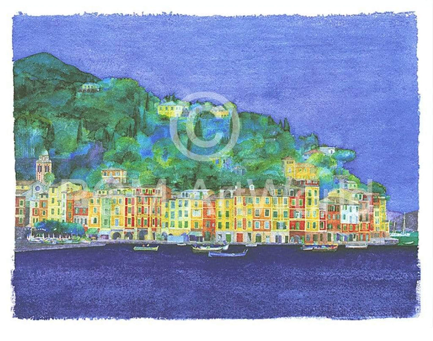 Affiche Art Ralf Westphal - Portofino / Ligurien 90x70cm