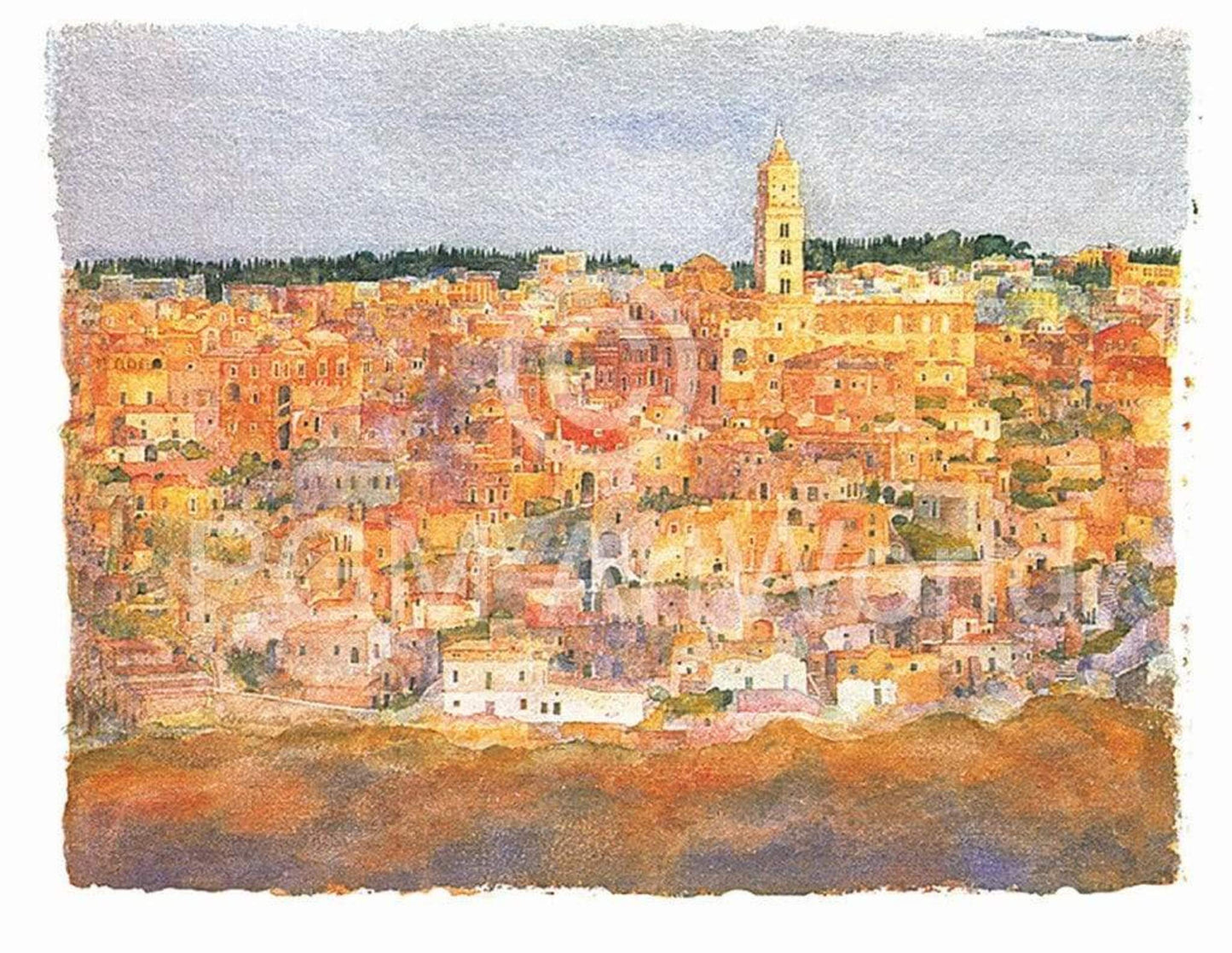 Affiche Art Ralf Westphal - Matera-Sassi / Basilicata 100x70cm