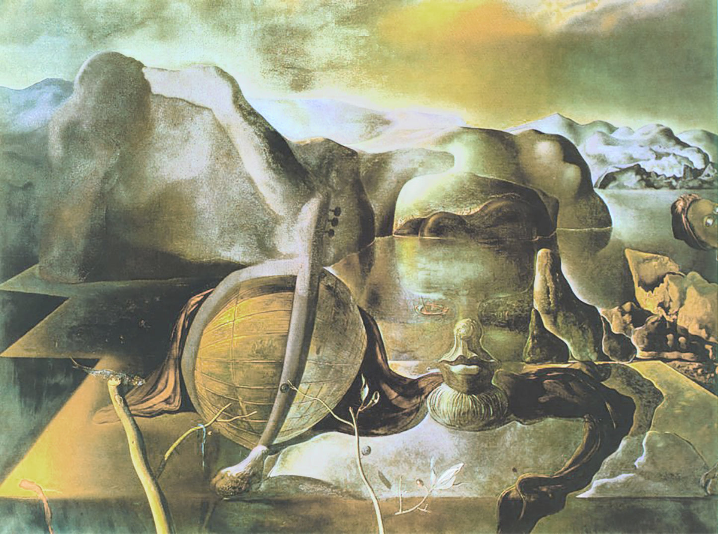 Affiche Art Salvador Dali - L'enigme sans fin, 1938 80x60cm