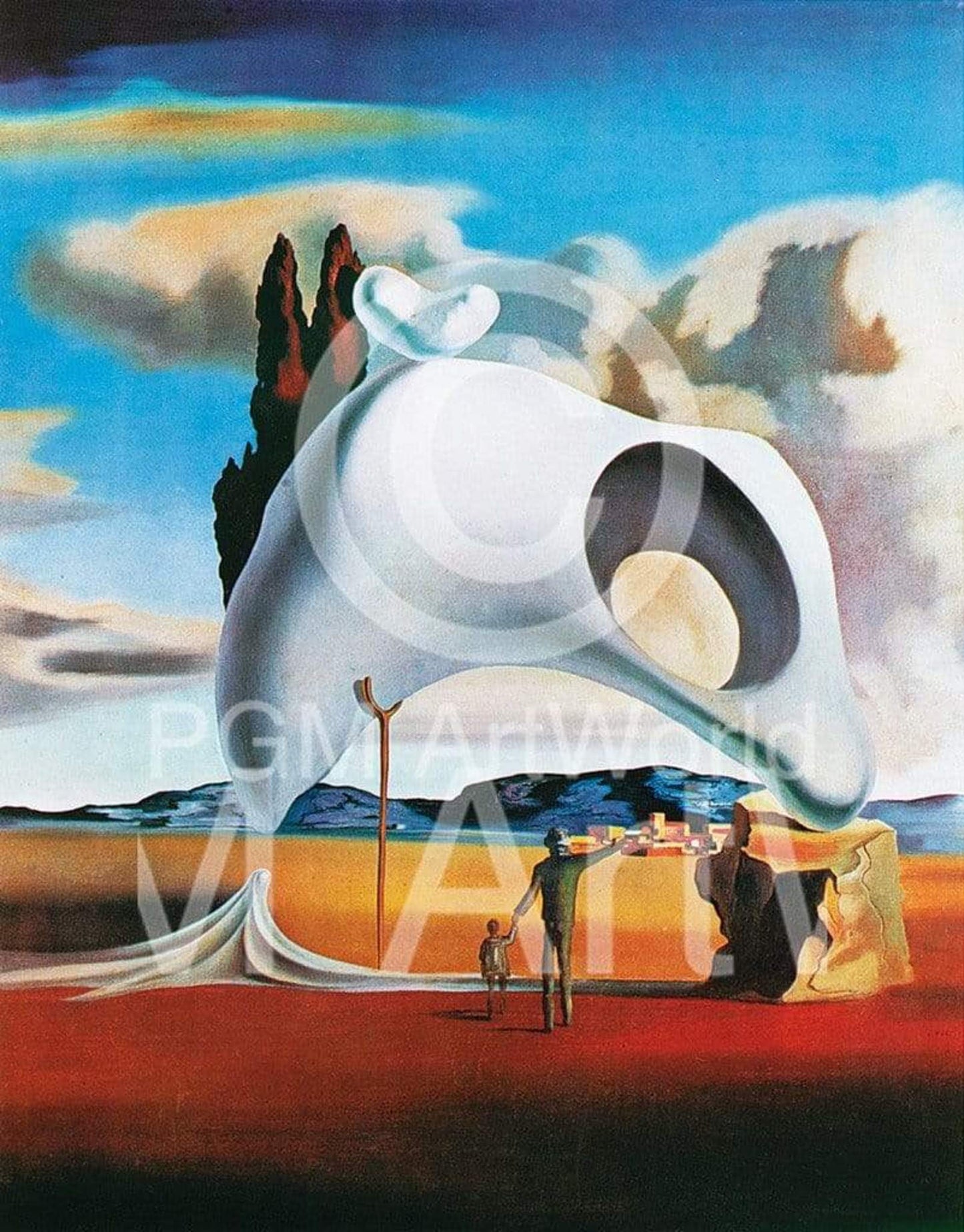 Affiche Art Salvador Dali - Vestiges ataviques 60x80cm
