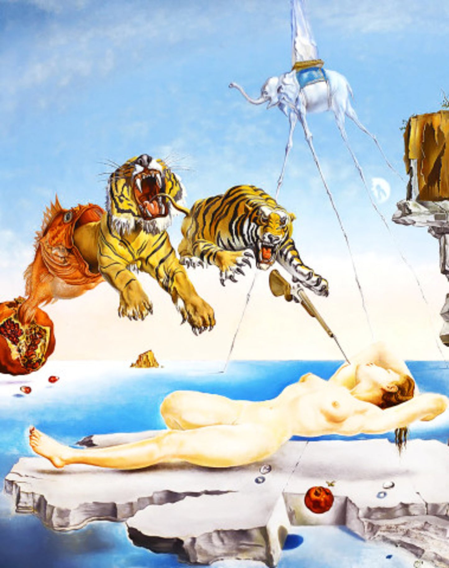 Affiche Art Salvador Dali - Une seconde avant l'eveil 60x80cm