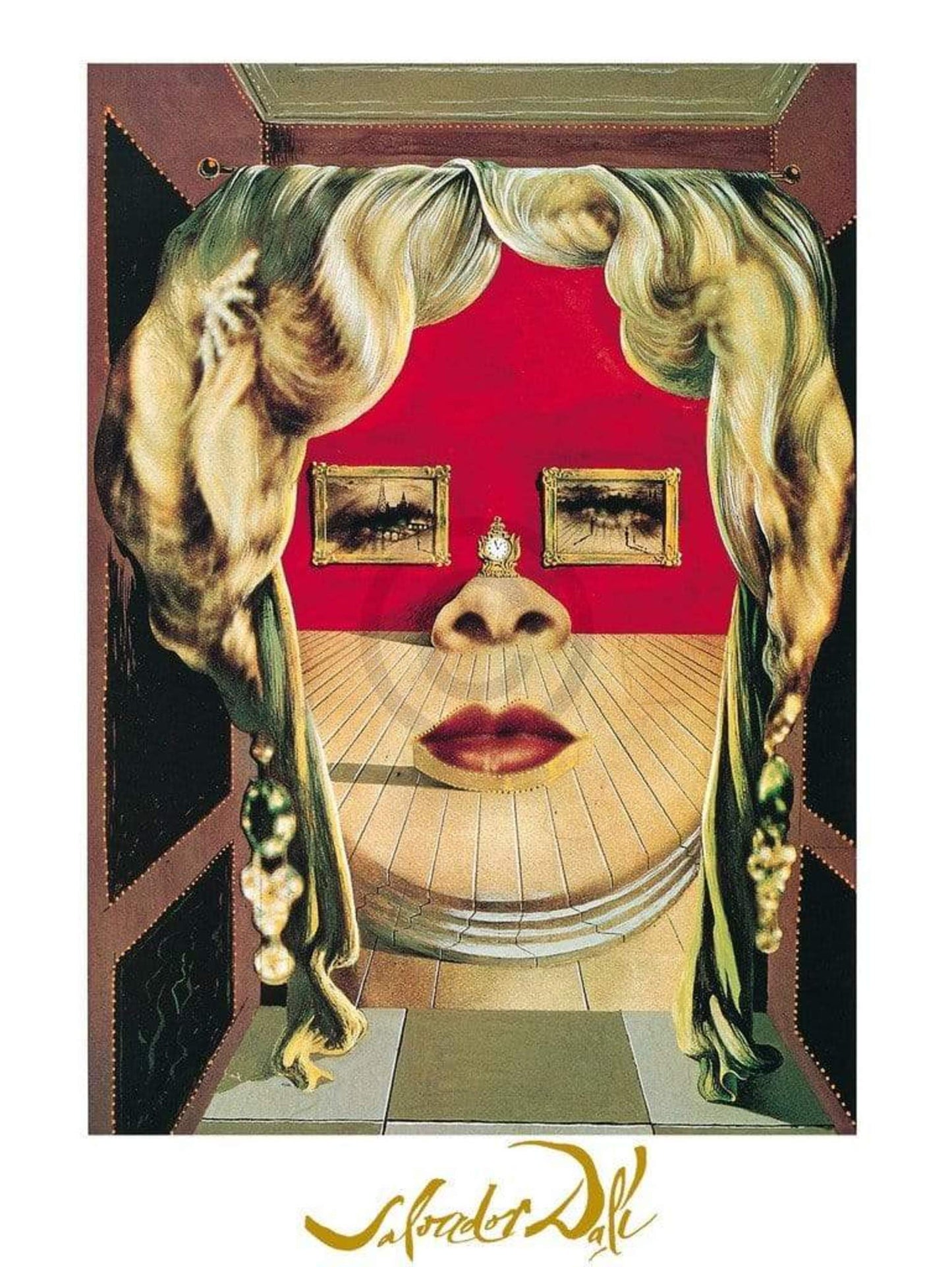 Affiche Art Salvador Dali - Il volto di Mae West 60x80cm