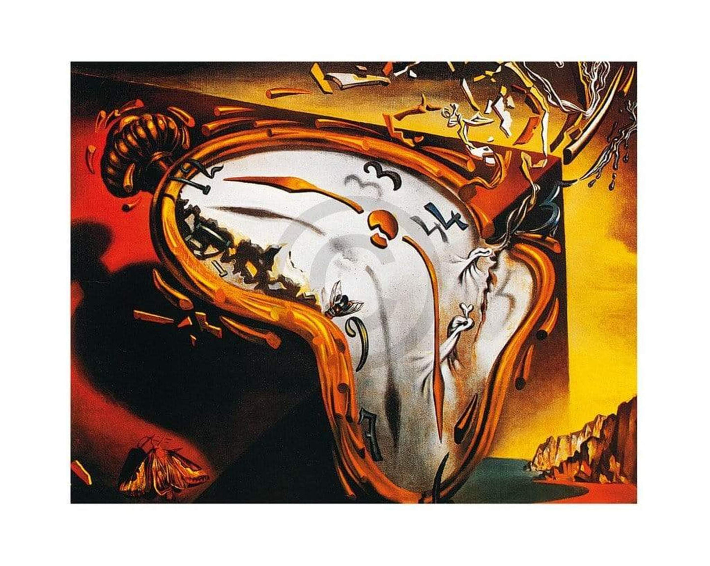 Affiche Art Salvador Dali - Les montres molles 50x40cm