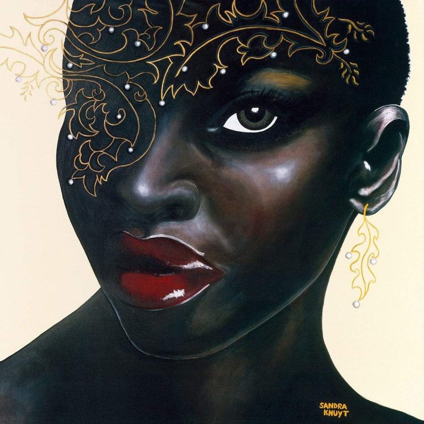 Affiche Art Sandra Knuyt - Ebony 70x70cm