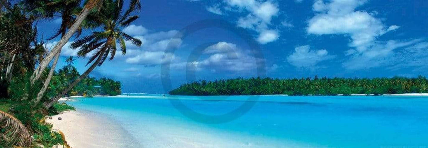 Affiche Art Shutterstock - Panoramic Lagoon 95x33cm