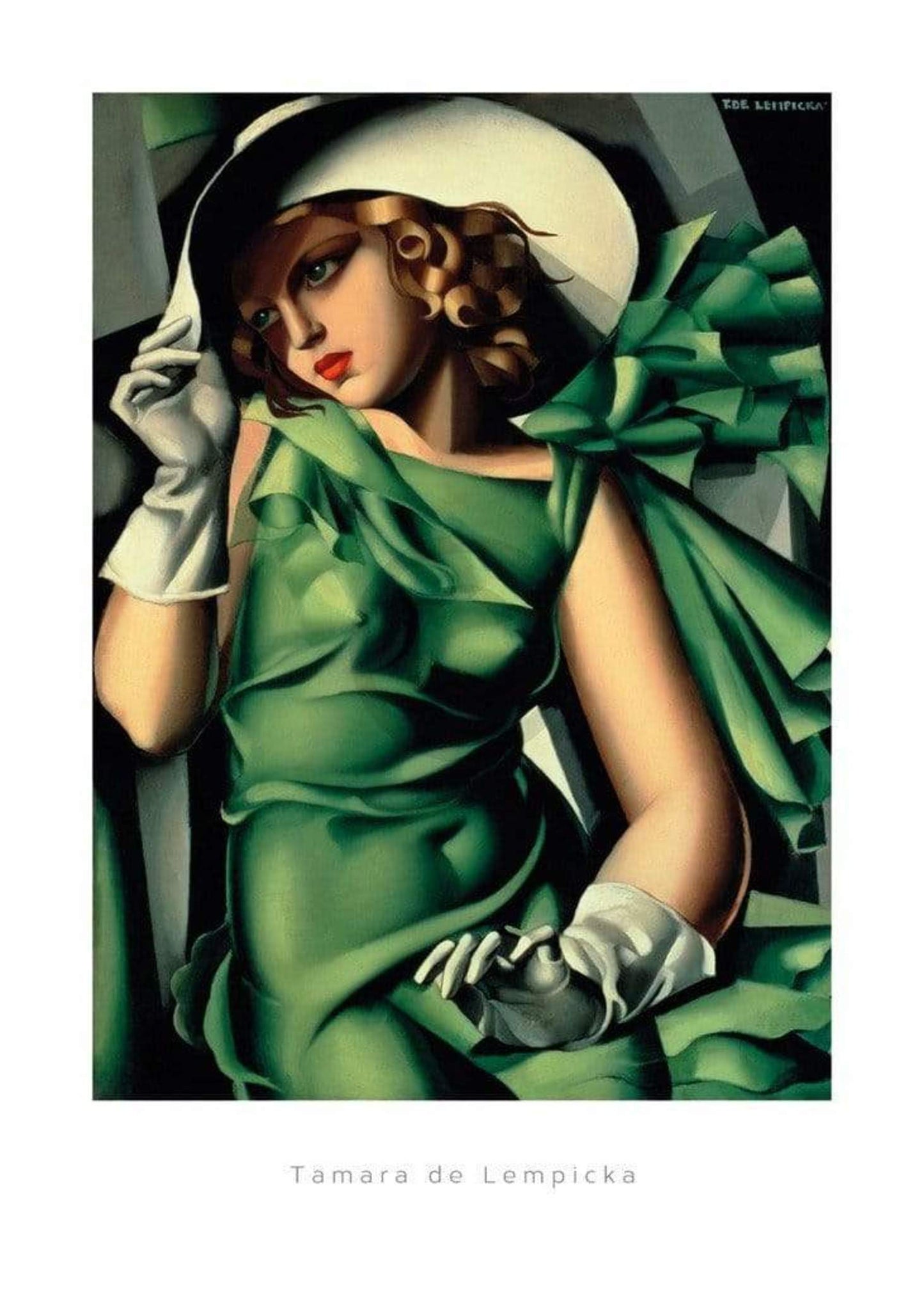 Affiche Art Tamara De Lempicka - Young Lady with Gloves 50x70cm