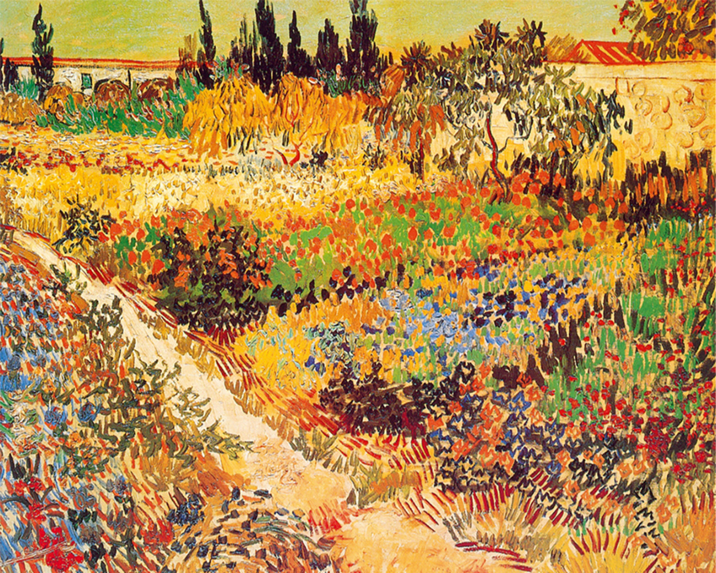 Affiche Art Vincent Van Gogh - Giardino in fioritura 30x24cm