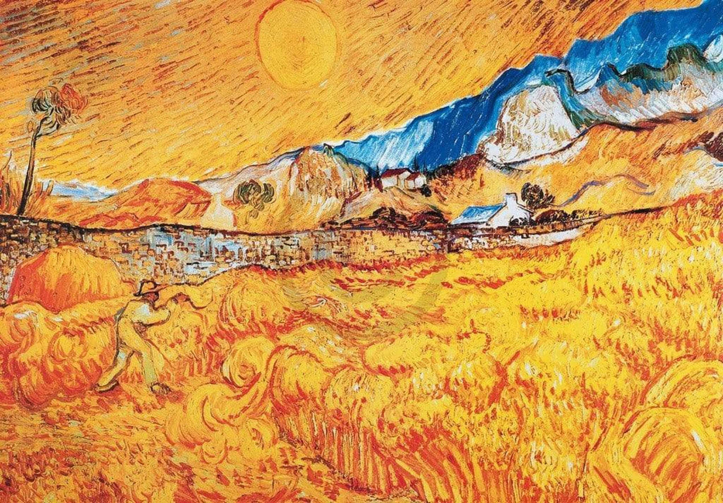 Affiche Art Vincent Van Gogh - La mietitura 100x70cm