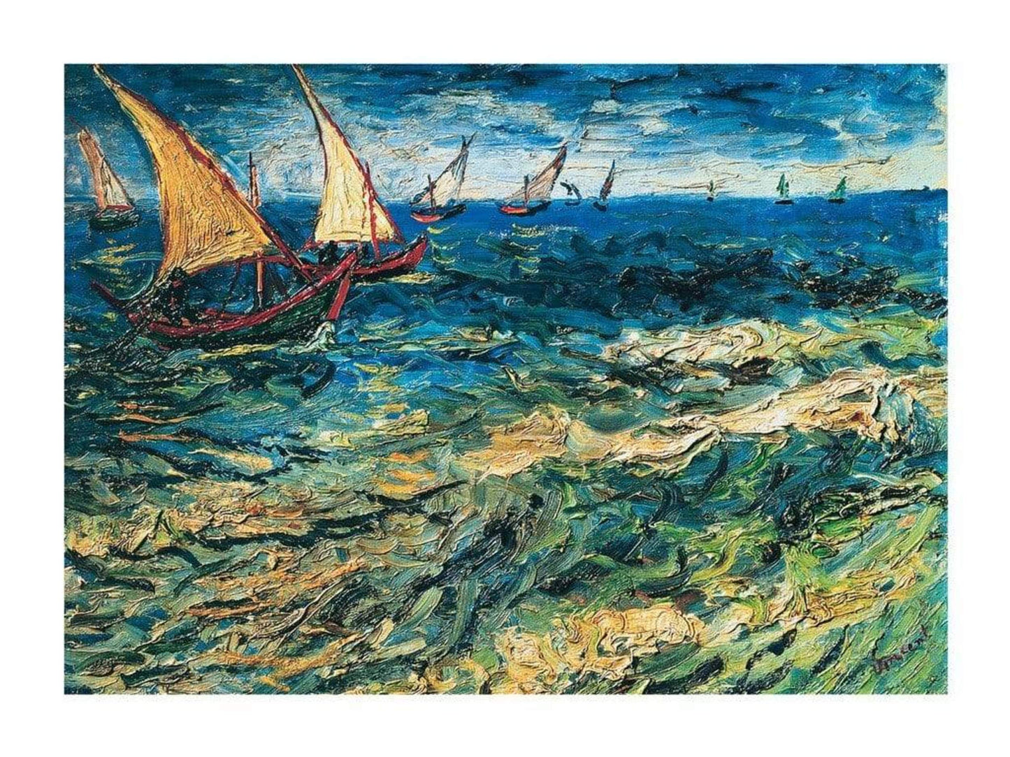 Affiche Art Vincent Van Gogh - Seascape at Saintes-Maries 80x60cm