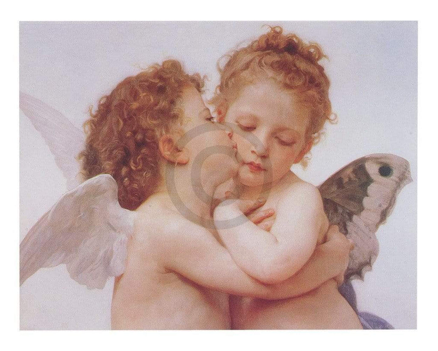 Affiche Art William Bouguereau - The first Kiss 50x40cm