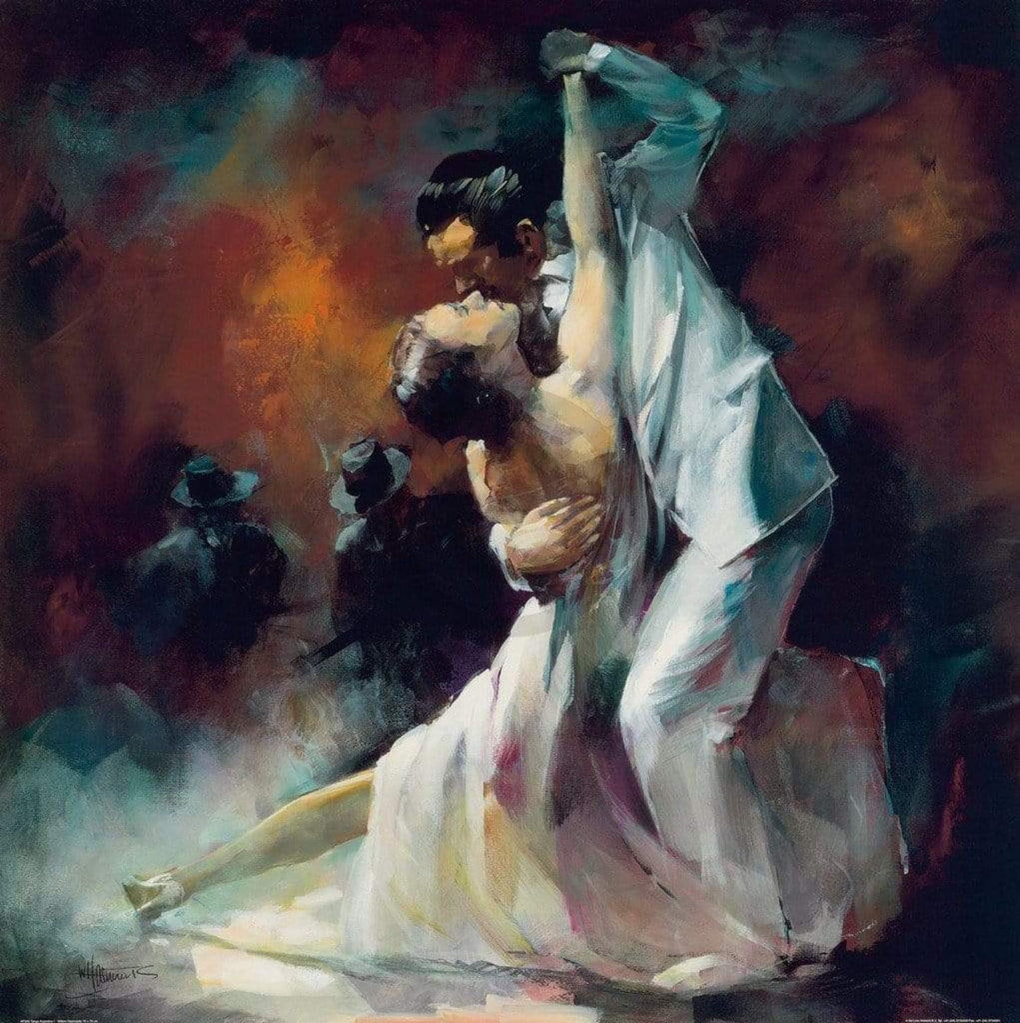 Affiche Art Willem Haenraets - Tango Argentino I 70x70cm