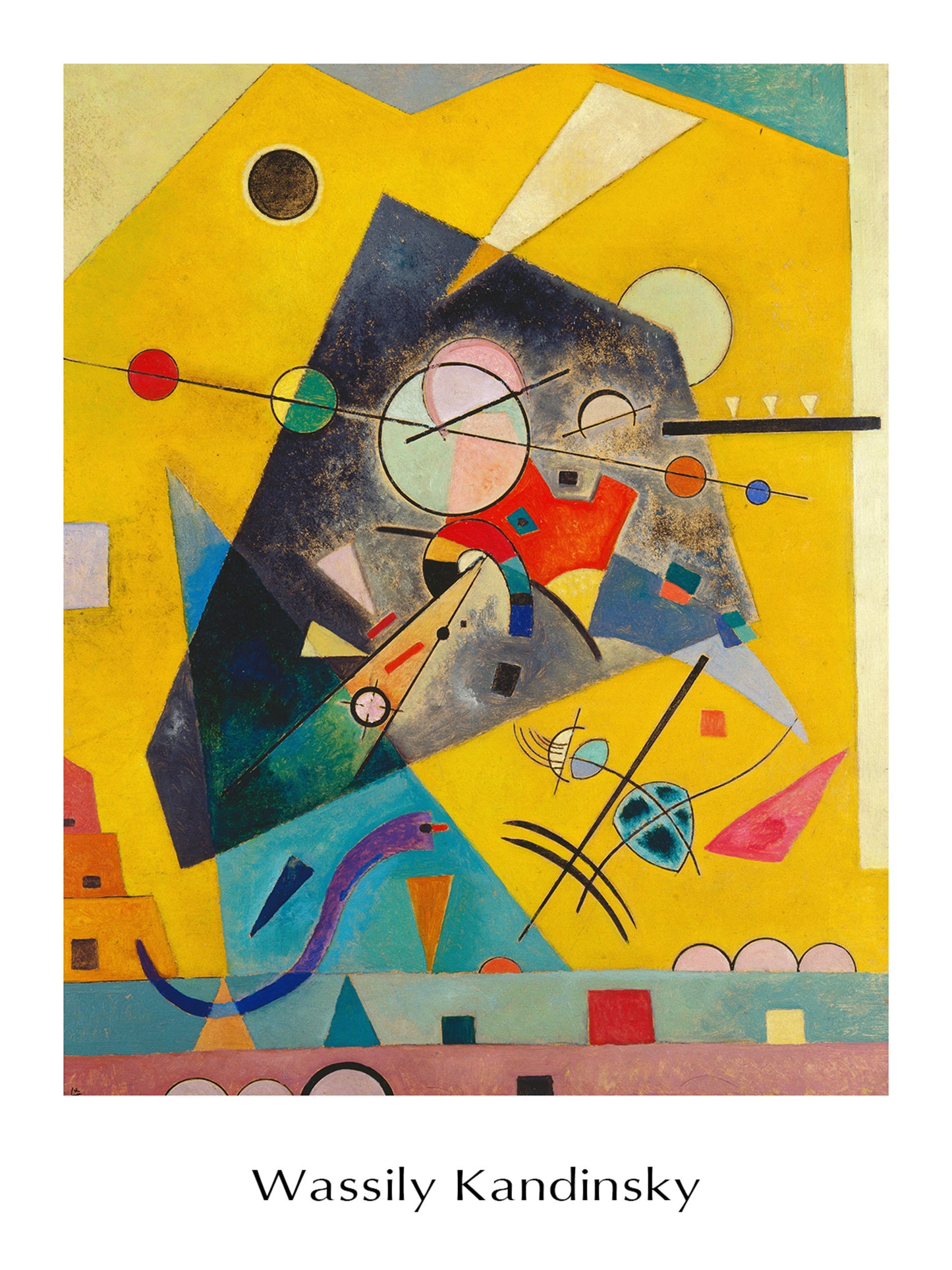 Affiche Art Wassily Kandinsky - Harmonie Tranquille 60x80cm