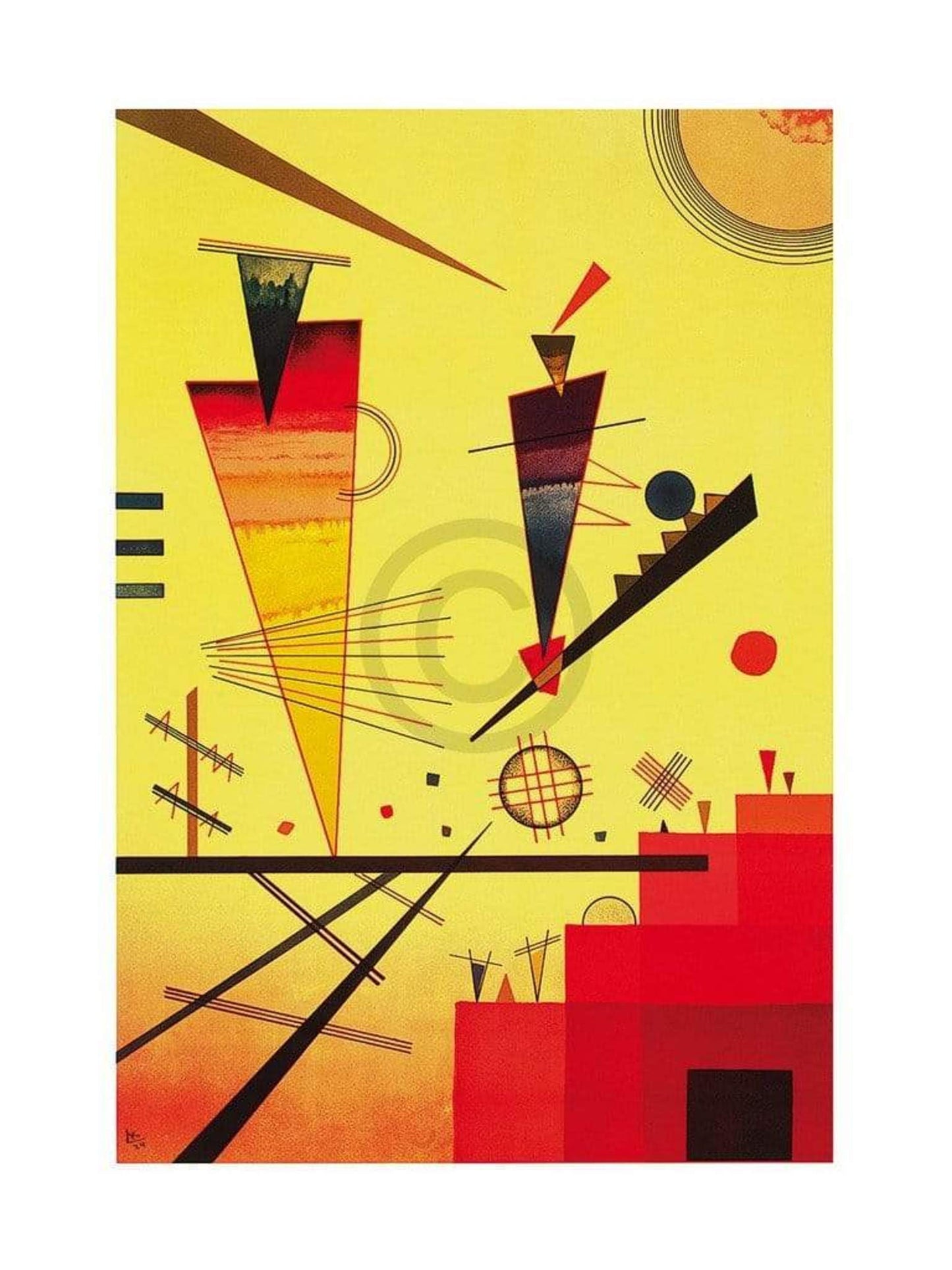 Affiche Art Wassily Kandinsky - Structure joyeuse 60x80cm