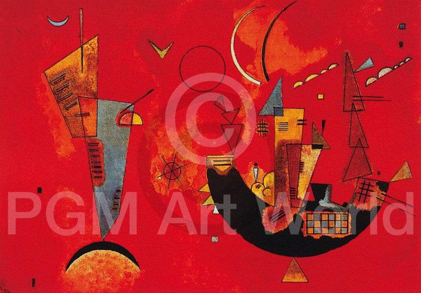 Affiche Art Wassily Kandinsky - Mit und Gegen 70x50cm